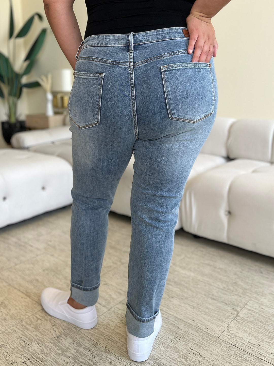 Judy Blue High Waist Cuff Hem Skinny Jeans *ONLINE EXCLUSIVE*