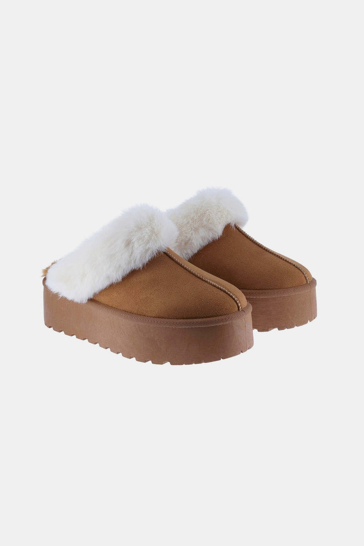 Weeboo Thick Bottom Fur Trim Snow Slippers *ONLINE EXCLUSIVE*