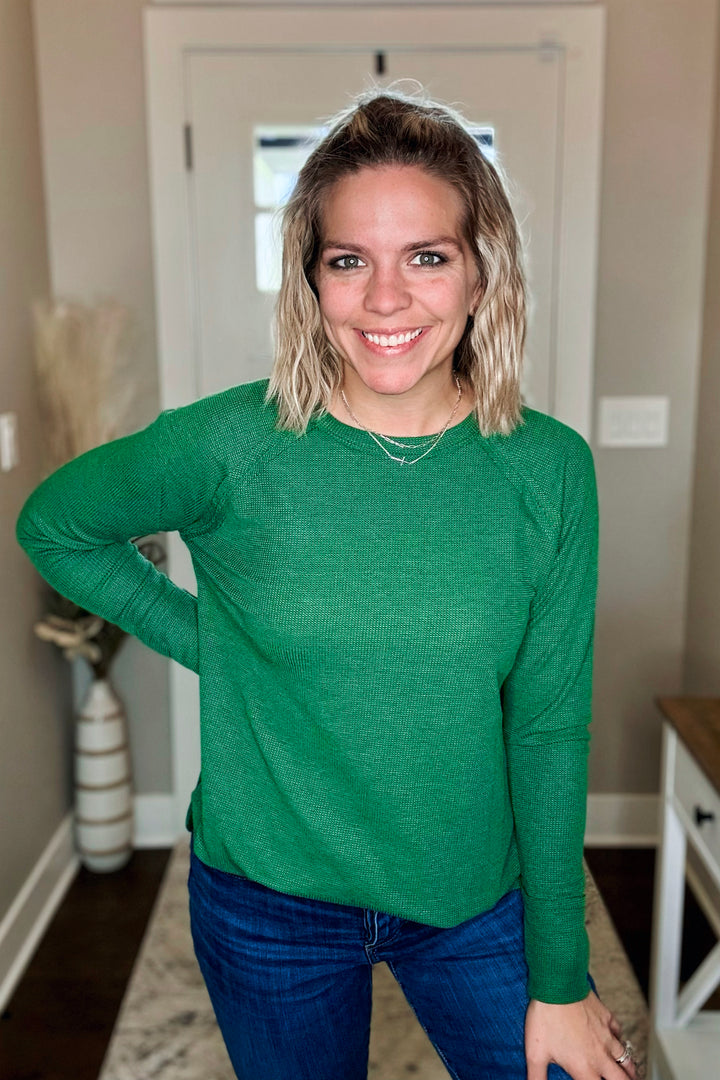 Baby Waffle Long Sleeve Top