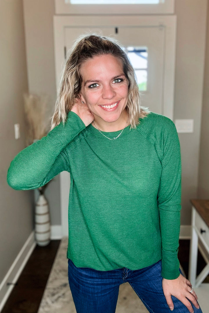 Baby Waffle Long Sleeve Top