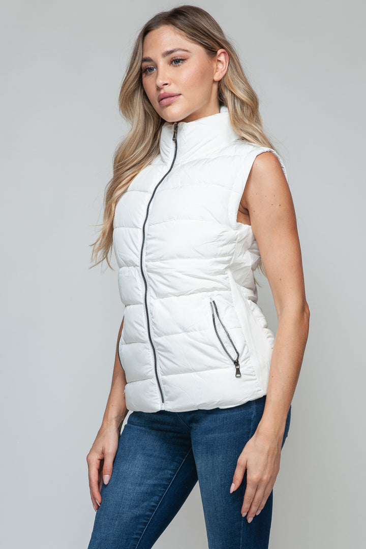 Snobbish Zip Up Turtleneck Vest with Pockets *ONLINE EXCLUSIVE*