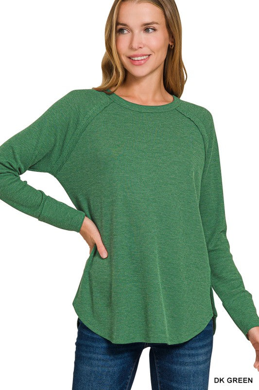 Baby Waffle Long Sleeve Top