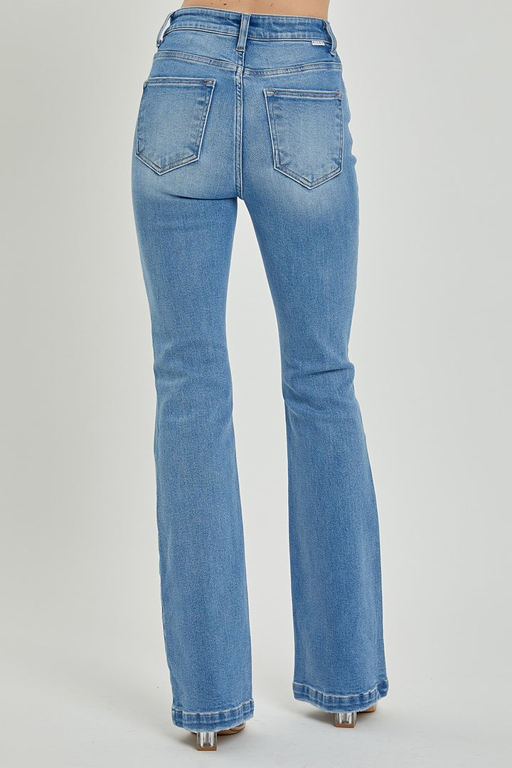 RISEN High Rise Button Fly Bootcut Jeans *ONLINE EXCLUSIVE*