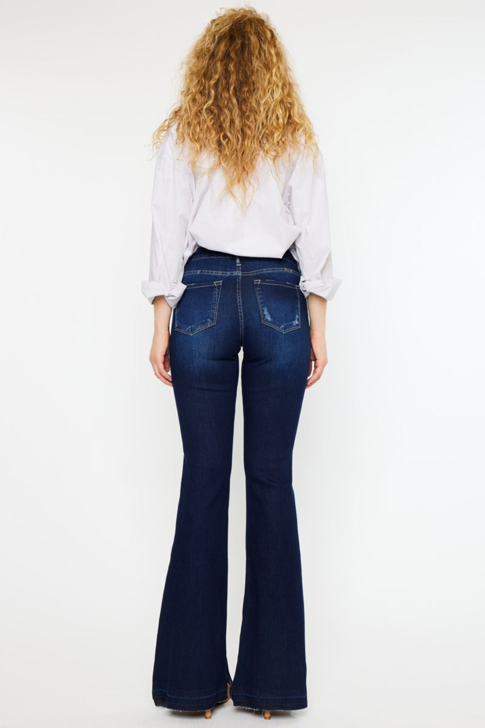 Kancan Mid Rise Slim Flare Jeans *ONLINE EXCLUSIVE*