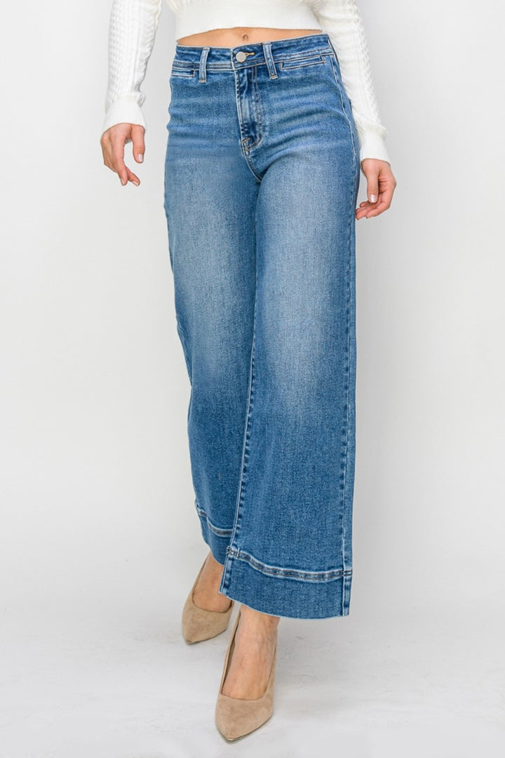 RISEN High Rise Wide Leg Jeans *ONLINE EXCLUSIVE*