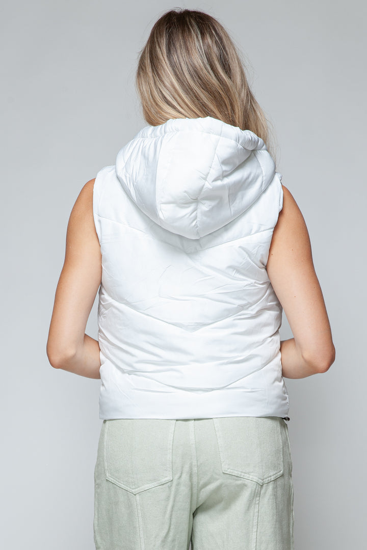 Snobbish Zip Up Quilted Hooded Vest *ONLINE EXCLUSIVE*