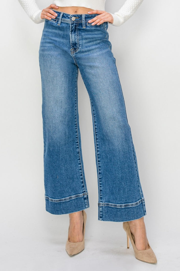 RISEN High Rise Wide Leg Jeans *ONLINE EXCLUSIVE*