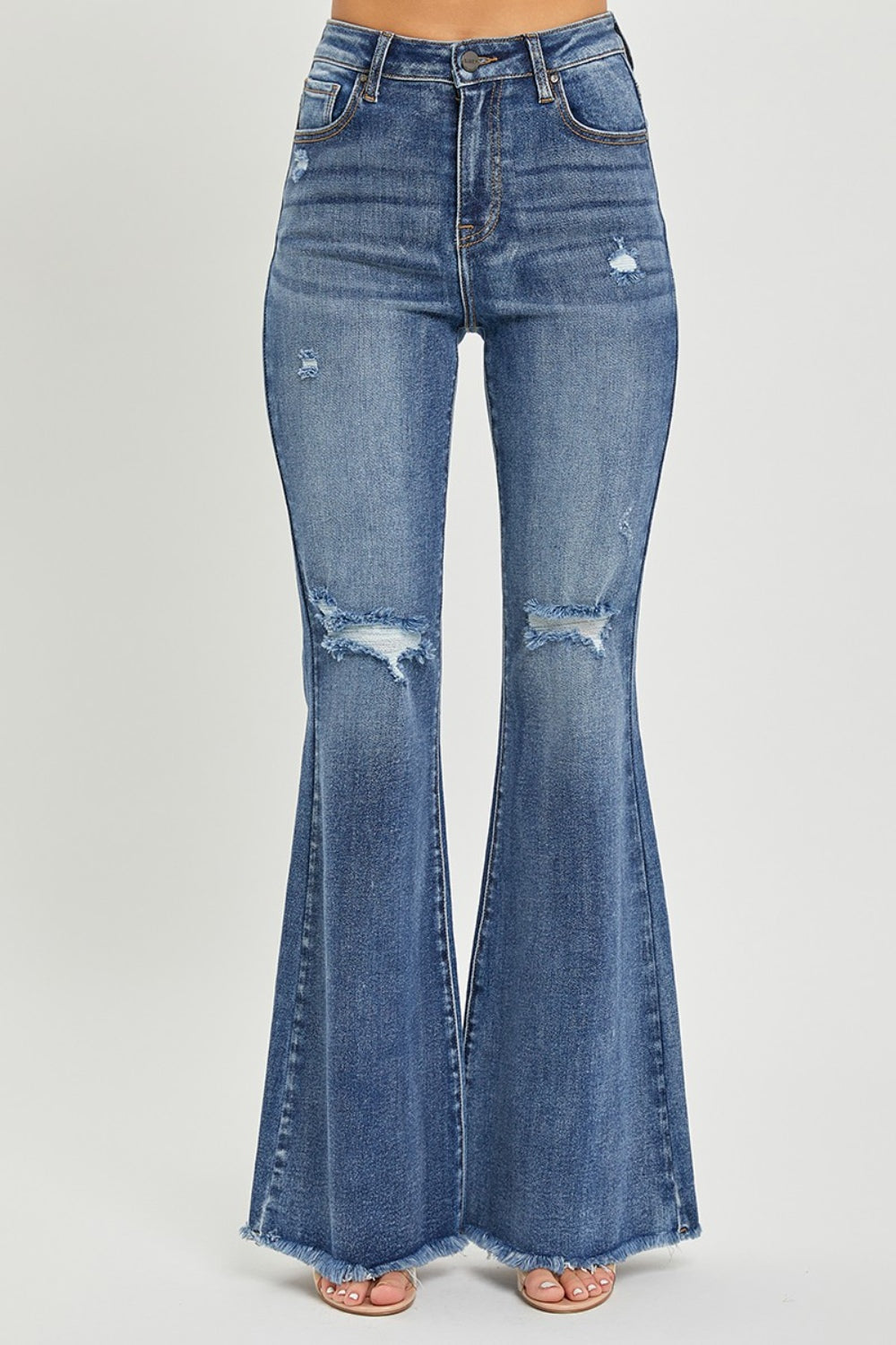 RISEN High Waist Distressed Fare Jeans *ONLINE EXCLUSIVE*