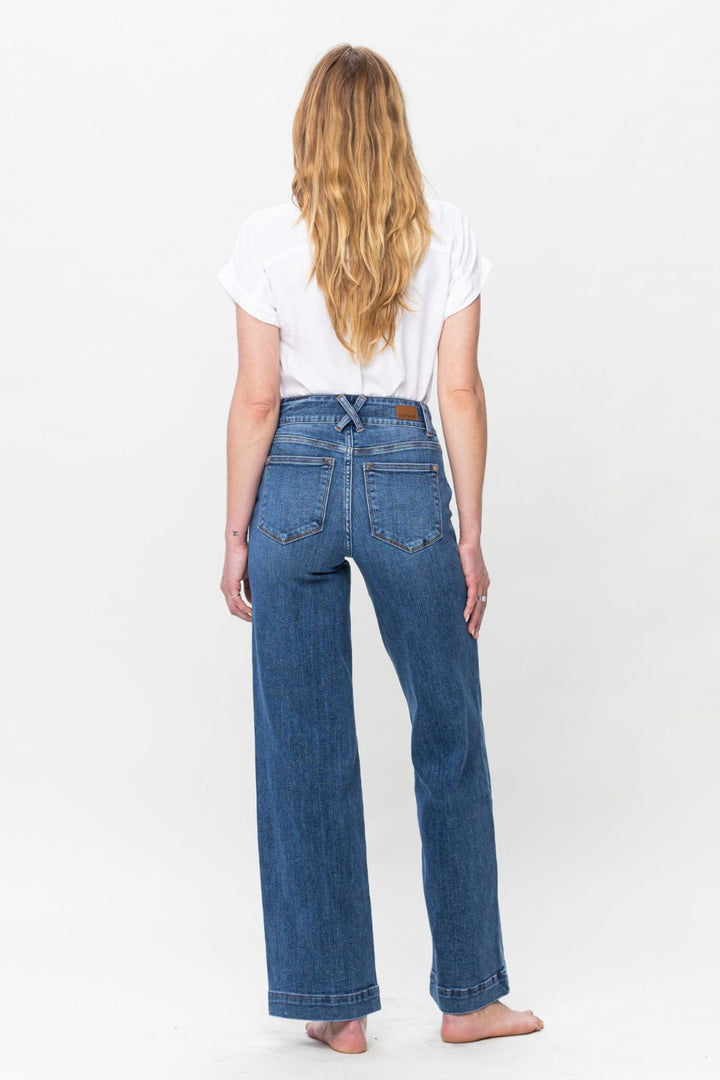 Judy Blue Double Button Wide Leg Jeans *ONLINE EXCLUSIVE*