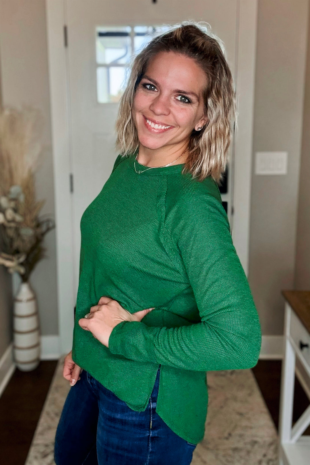 Baby Waffle Long Sleeve Top