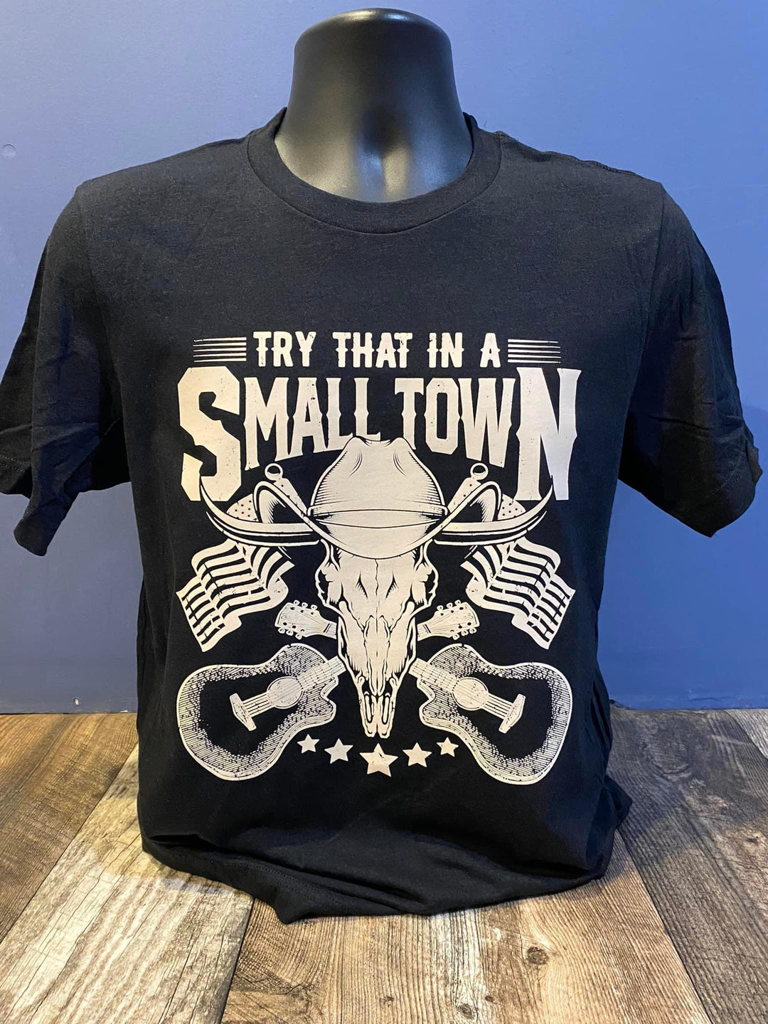Designs By Rusty Small Town Graphic Tee