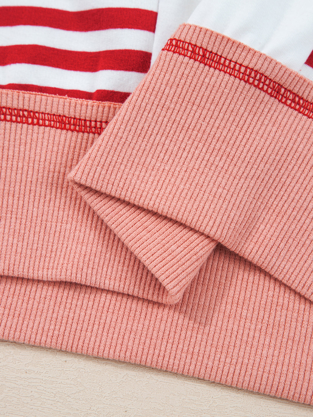 Stripe Colorblock Oversized Sweatshirt