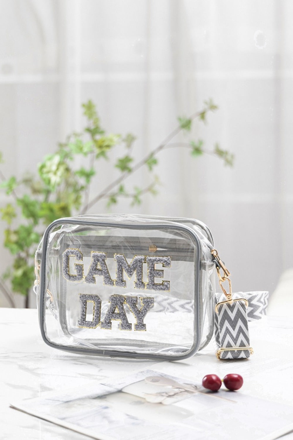 Zenana GAME DAY Stadium Approved Transparent Crossbody Bag *ONLINE EXCLUSIVE*