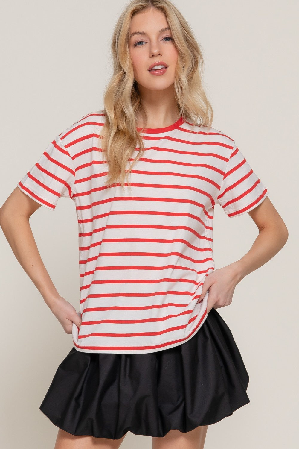 Oversized Striped Boxy Tee
