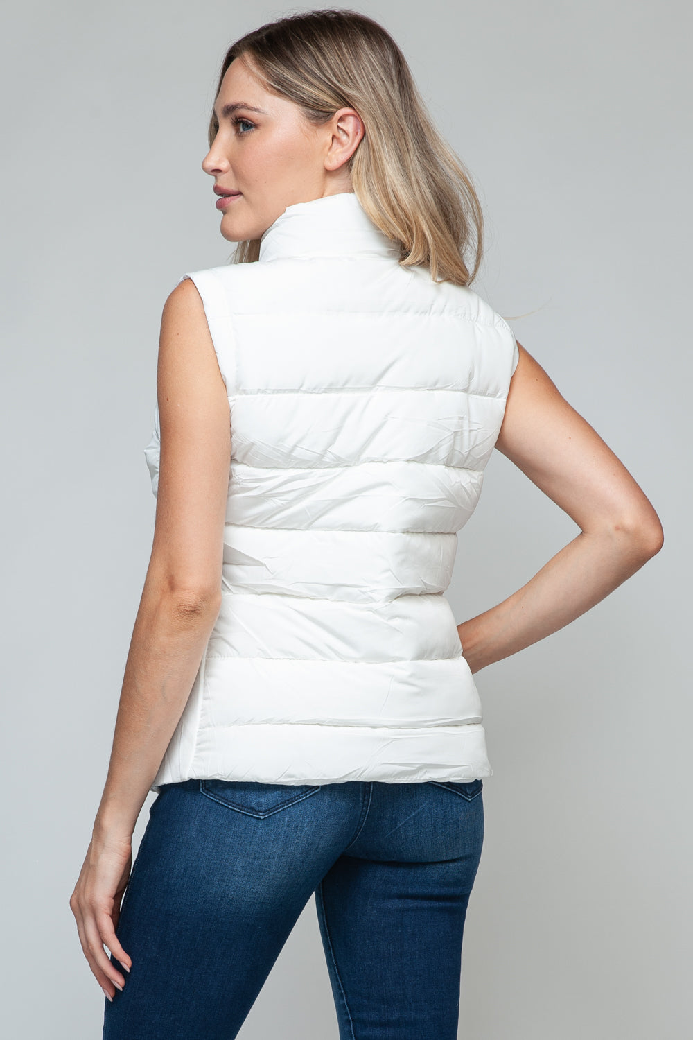 Snobbish Zip Up Turtleneck Vest with Pockets *ONLINE EXCLUSIVE*