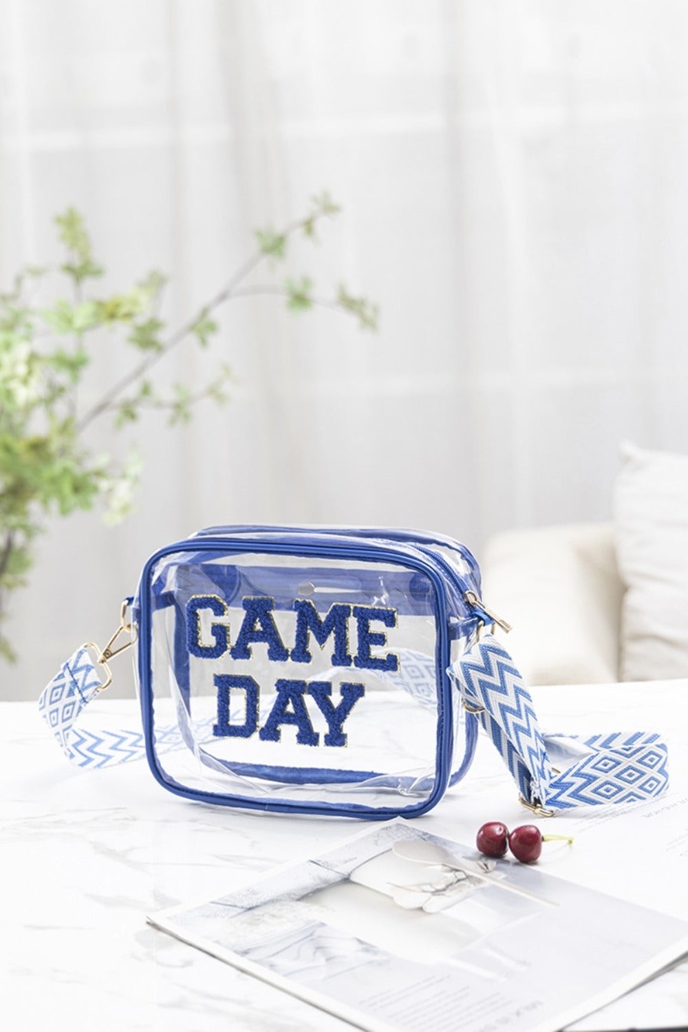 Zenana GAME DAY Stadium Approved Transparent Crossbody Bag *ONLINE EXCLUSIVE*