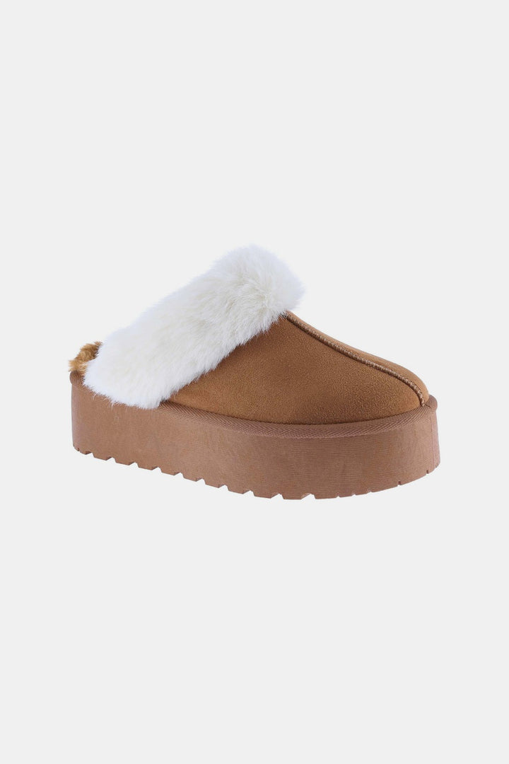 Weeboo Thick Bottom Fur Trim Snow Slippers *ONLINE EXCLUSIVE*