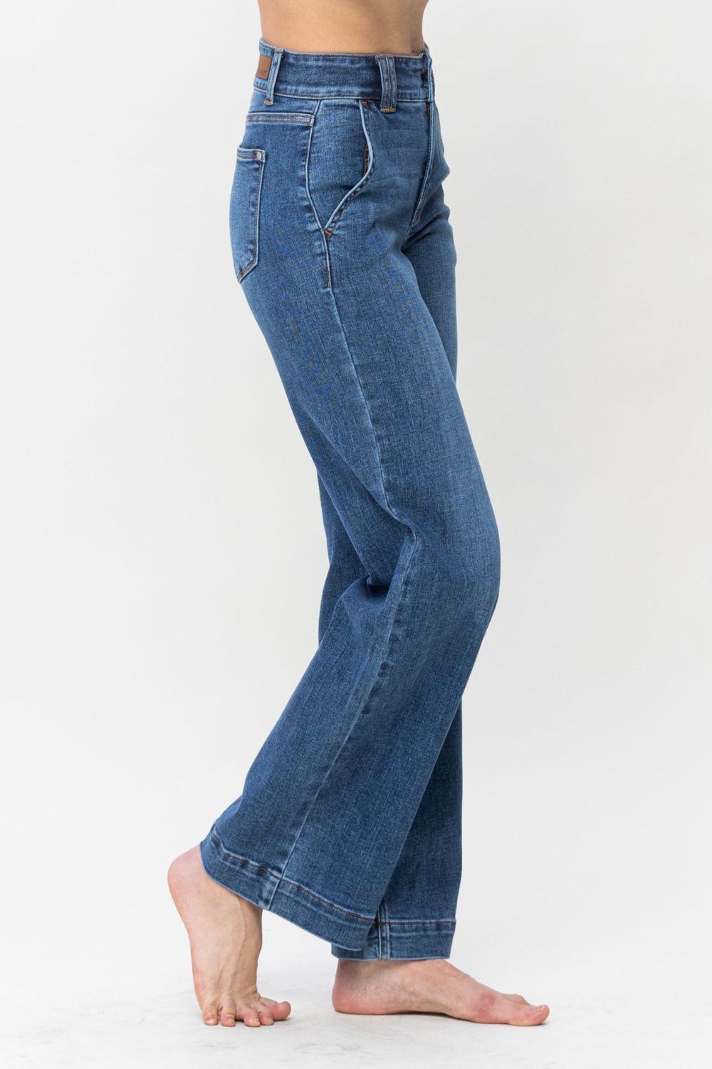 Judy Blue Double Button Wide Leg Jeans *ONLINE EXCLUSIVE*