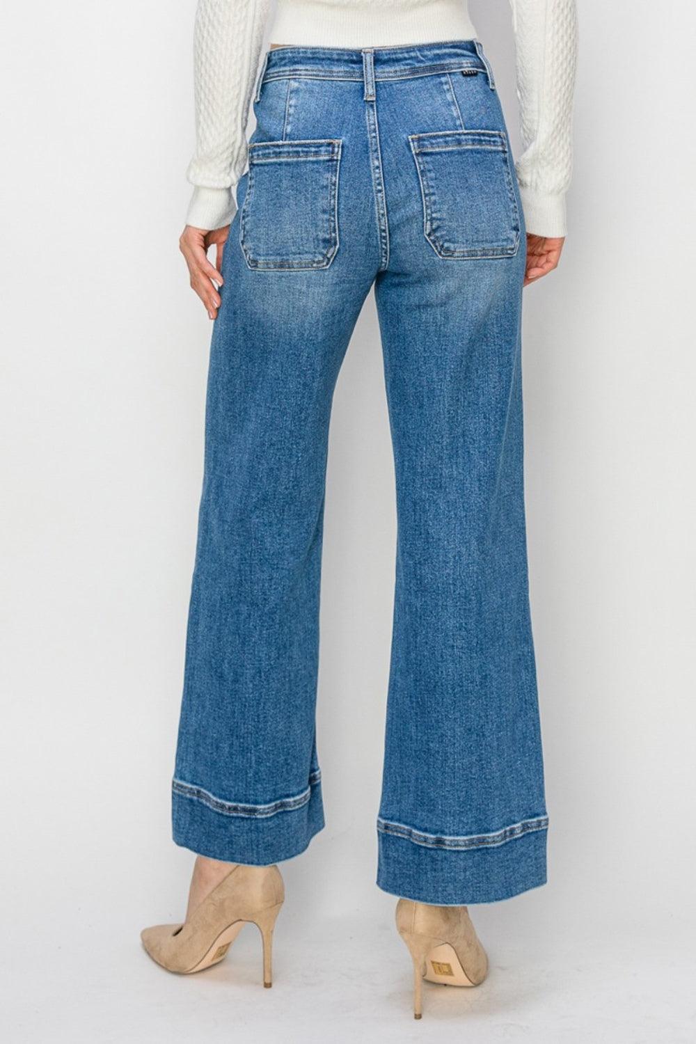 RISEN High Rise Wide Leg Jeans *ONLINE EXCLUSIVE*