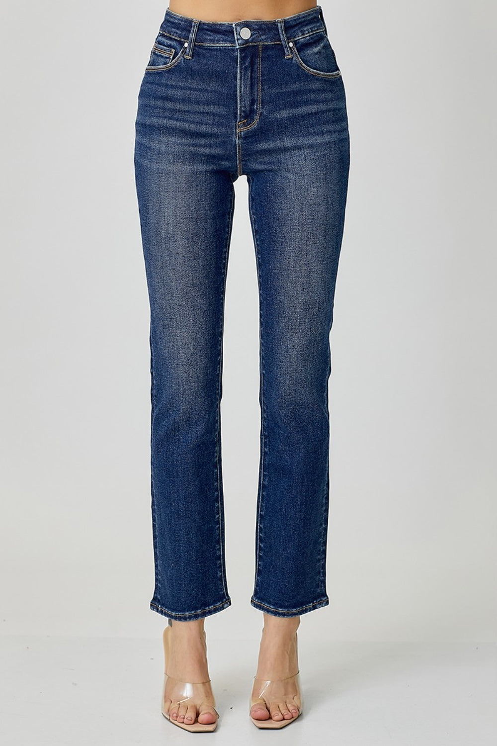 RISEN High Waist Straight Jeans *ONLINE EXCLUSIVE*