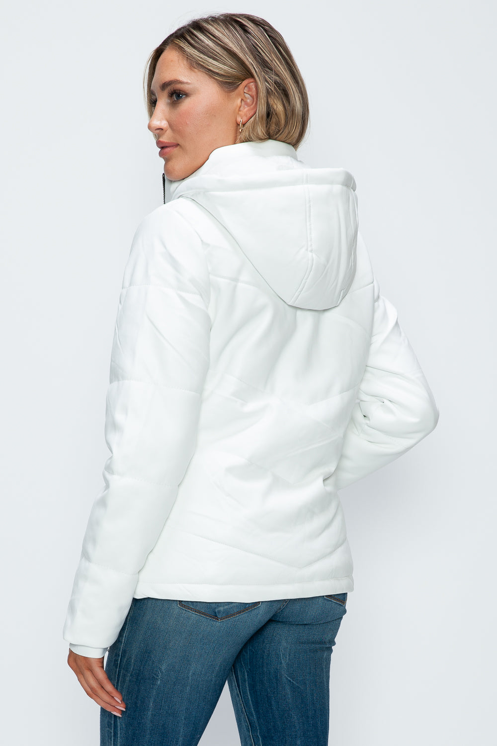 Pocketed Zip Up Puffer Jacket with Removable Hood *ONLINE EXCLUSIVE*