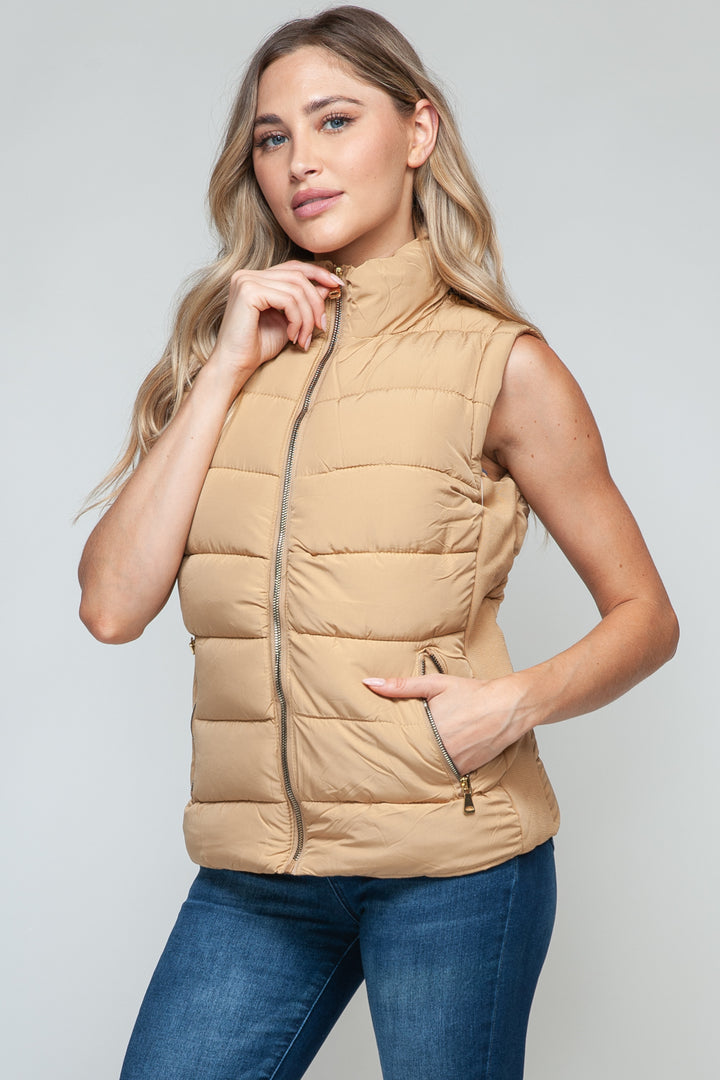 Snobbish Zip Up Turtleneck Vest with Pockets *ONLINE EXCLUSIVE*