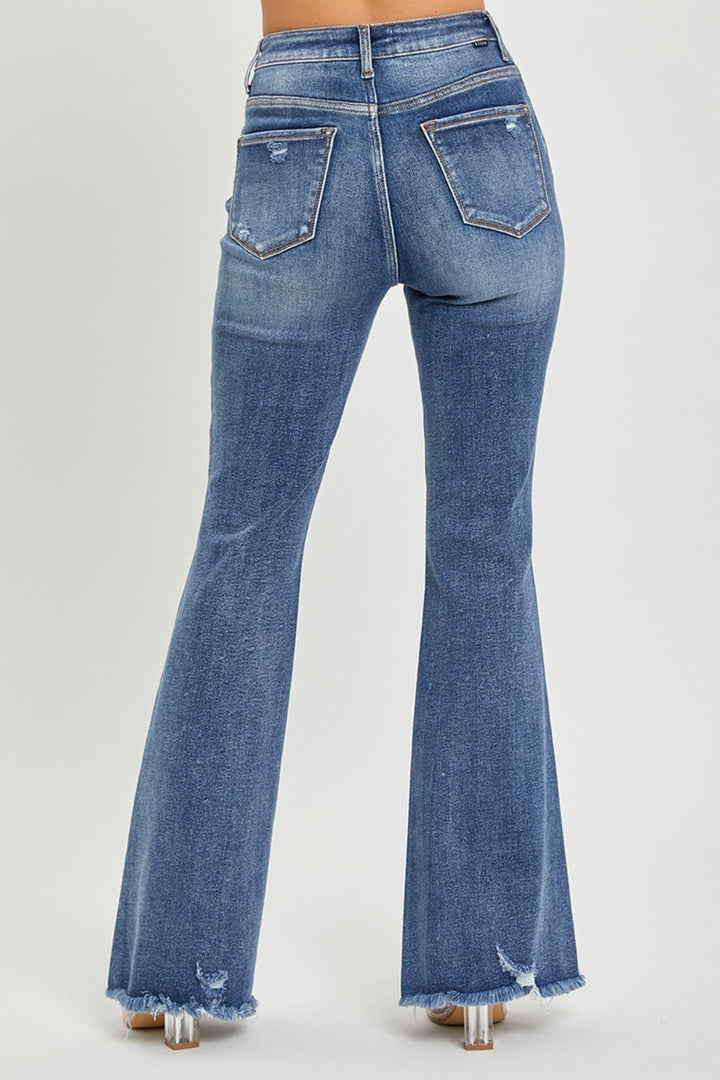 RISEN High Waist Distressed Fare Jeans *ONLINE EXCLUSIVE*