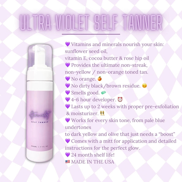 Ultra Violet Self Tanning Mousse with Mit