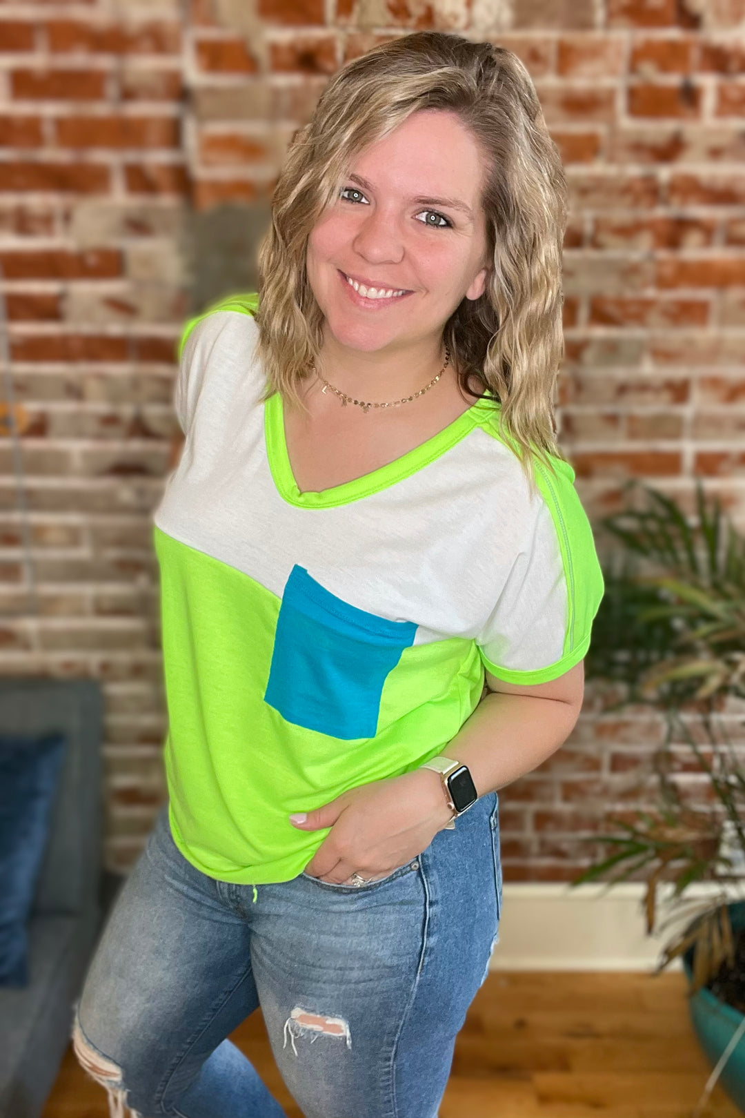 Neon Dreams Short Sleeve Pocket Tee